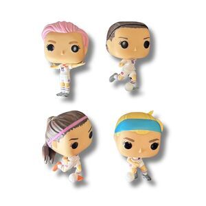 Funko Pop USWNT World Cup 4 Figure Vinyl Toy OOB Lot